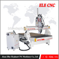 ELE1325 Jinan Factroy preço pneumático multi cabeças xyz cnc router